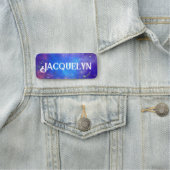 Blau und Rosa Clef und Musikermerke Namensschild (Beispiel)