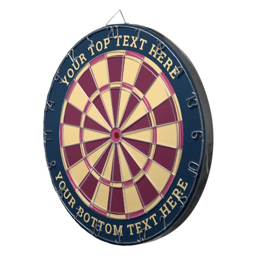 Blau und Rosa Dartboard mit benutzerdefiniertem Te Dartscheibe (Vorderseite rechts)