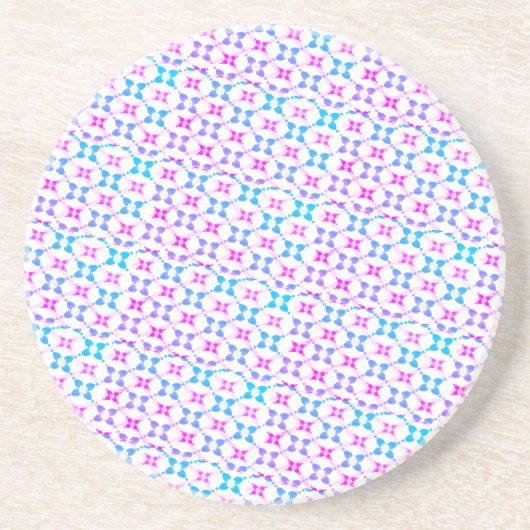 Blau und rosa gemustert getränkeuntersetzer (Vorne)