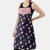 Blau und Rosa großes Punktemuster Schürze (InSitu)