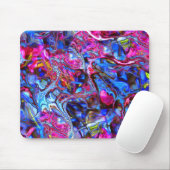 Blau und rosa Marmor Swirl Maus Pad Mousepad (Mit Mouse)
