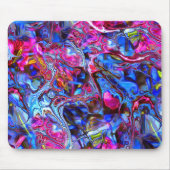 Blau und rosa Marmor Swirl Maus Pad Mousepad (Vorne)