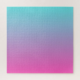 Blau und Rosa mermaid ombre Puzzle