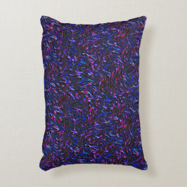 Blau und rosa mit Wandstruktur Dekokissen