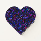 Blau und rosa mit Wandstruktur Notizblock (Rückseite)