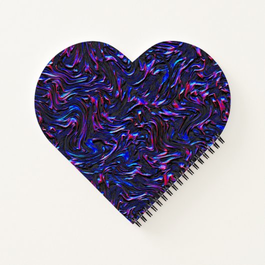 Blau und rosa mit Wandstruktur Notizblock (Rückseite)