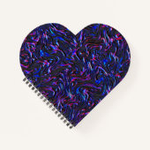 Blau und rosa mit Wandstruktur Notizblock (Vorderseite)