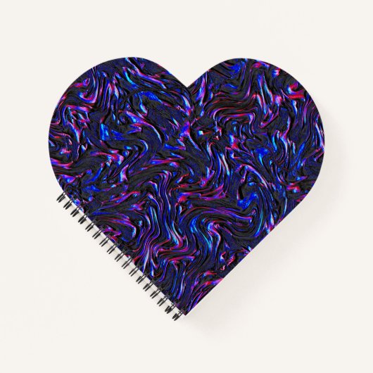 Blau und rosa mit Wandstruktur Notizblock (Vorderseite)