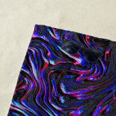 Blau und rosa mit Wandstruktur Strandtuch (Beispiel)