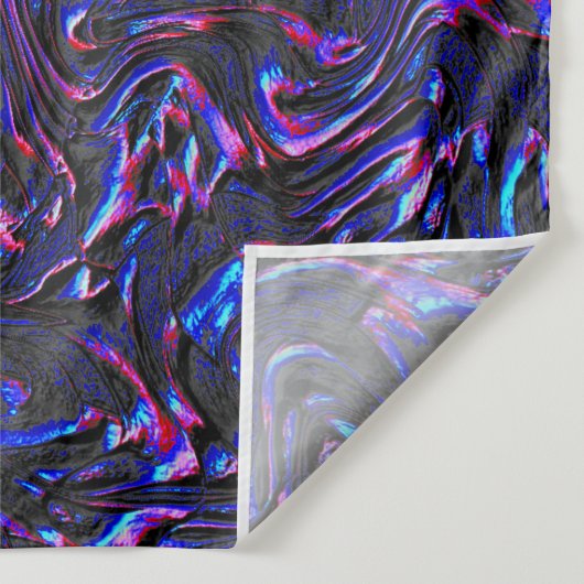 Blau und rosa mit Wandstruktur Wandteppich (Detail)