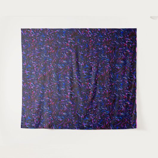 Blau und rosa mit Wandstruktur Wandteppich (Vorderseite (Horizontal))