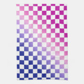 Blau und Rosa Ombre Prüfmuster Geschirrtuch (Vertikal)