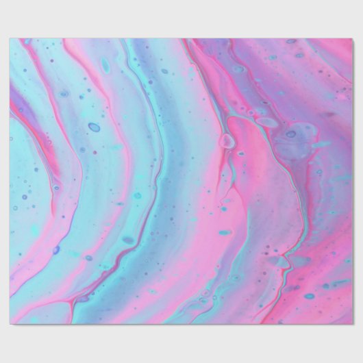 Blau- und rosa Pastellfarbe Geschenkpapier (Flach)