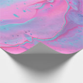 Blau- und rosa Pastellfarbe Geschenkpapier (Ecke)