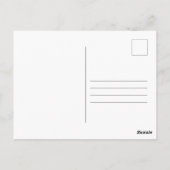 Blau und Rosa Pixel Great Wave Postkarte (Rückseite)