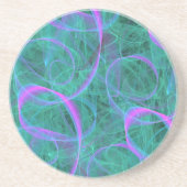 Blau- und rosa Ribbons-Untersetzer Untersetzer (Vorne)