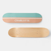 Blau und Rosa Skateboard (Horizontal)