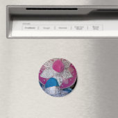 Blau und Rosa Sombreros Magnet (In Situ (Geschirrspüler))