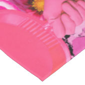 Blau und Rosa. Tischdecke (Schrägansicht)