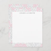 Blau- und rosafarbene Damaskusmuster (Vorne/Hinten)