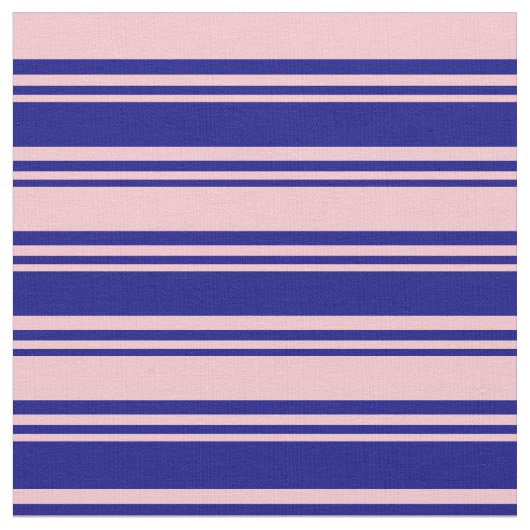 Blau- und rosafarbene Linienmuster Stoff (Nahaufnahme)