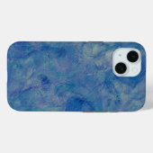 Blau- und rosafarbene Marmor Akrylabstraktion Case-Mate iPhone Hülle (Rückseite (Horizontal))