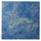 Blau- und rosafarbene Marmor Akrylabstraktion Fliese (Vorderseite)