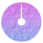 Blau- und rosafarbenes Muster des Glitzer Polyester Weihnachtsbaumdecke (Vorderseite)