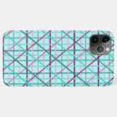 Blau und Rose Prüfmuster Case-Mate iPhone Hülle (Rückseite (Horizontal))