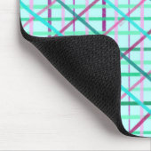Blau und Rose Prüfmuster Mousepad (Ecke)