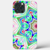 Blau und Rot 8 Sterne Kaleidoskop Case-Mate iPhone Hülle (Rückseite)