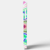 Blau und Rot 8 Sterne Kaleidoskop Case-Mate iPhone Hülle (Rückseite / Links)