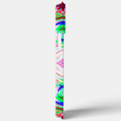 Blau und Rot 8 Sterne Kaleidoskop Case-Mate iPhone Hülle (Rückseite / Rechts)