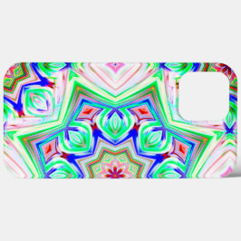 Blau und Rot 8 Sterne Kaleidoskop Case-Mate iPhone Hülle