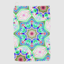 Blau und Rot 8 Sterne Kaleidoskop