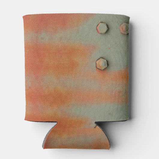 Blau und Rot auf einer Dose kühler Dosenkühler (Rückseite)