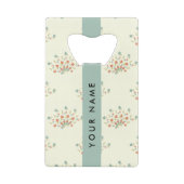 Blau und Rot, Blau, Ihr Name Geldbeutel Flaschenöffner (Rückseite)