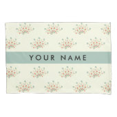 Blau und Rot, Blau, Ihr Name Kissenbezug (Vorderseite)