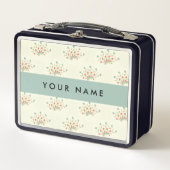 Blau und Rot, Blau, Ihr Name Metall Brotdose (Vorderseite)