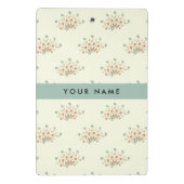 Blau und Rot, Blau, Ihr Name Mini Klemmbrett (Rückseite)