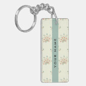 Blau und Rot, Blau, Ihr Name Schlüsselanhänger (Vorderseite links)