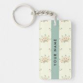 Blau und Rot, Blau, Ihr Name Schlüsselanhänger (Vorderseite)