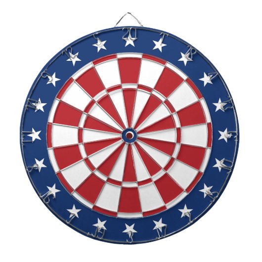 Blau und Rot Dartboard mit Sternen Dartscheibe (vorne)