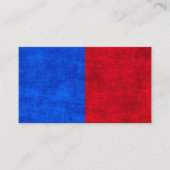 Blau und rot gestörtes Zwei-Tonen-Muster Visitenkarte (Vorderseite)