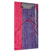 Blau und Rot handmade Thai Silk Klemmbrett (Rechts)