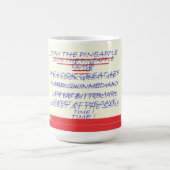 BLAU UND ROT IN DER CLUB FUN MESSAGE KAFFEETASSE (Mittel)