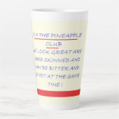 BLAU UND ROT IN DER CLUB FUN MESSAGE MILCHTASSE (Vorderseite)