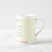 BLAU UND ROT IN DER CLUB FUN MESSAGE PORZELLANTASSE (Rechts)