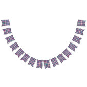 Blau und Rot Kariert. Wimpelkette (Alle)