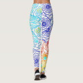 Blau und Rot Leggings (Rückseite)